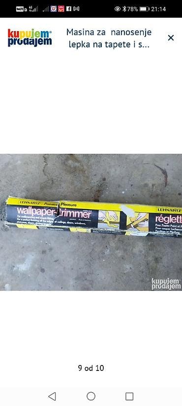 polovan alat iz uvoza: Lehnartz “Wallpaper Trimmer” – vođica/lenjir za sečenje tapeta i — 3