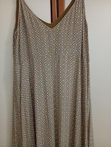 ecco sandale: Duga letnja haljina – 2 komada 1) Model 1: - Boja/paterni: bež-bela — 3