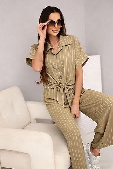 drzac za pantalone: ✅Ženski komplet – košulja i pantalone sa prugama
✅2700 din — 2