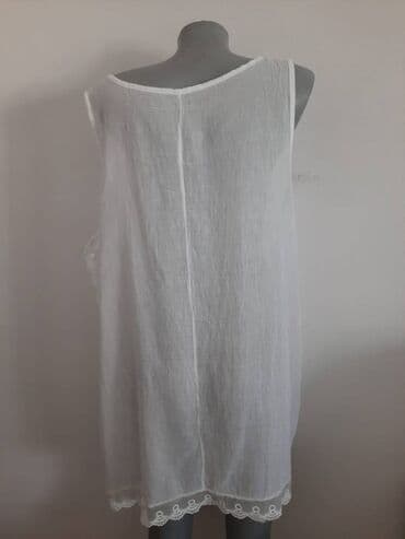 5XL, Cotton, Single-colored, color - White — 2