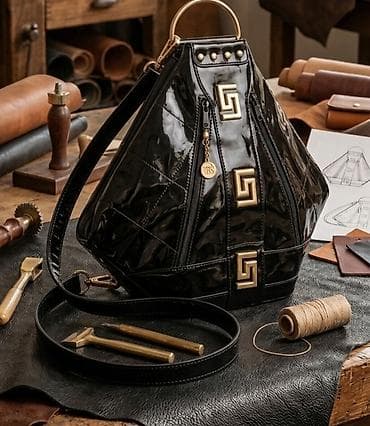 samsonite torbica muska: Luksuzna ručno rađena torba od visokokvalitetne lakovane kože — 1