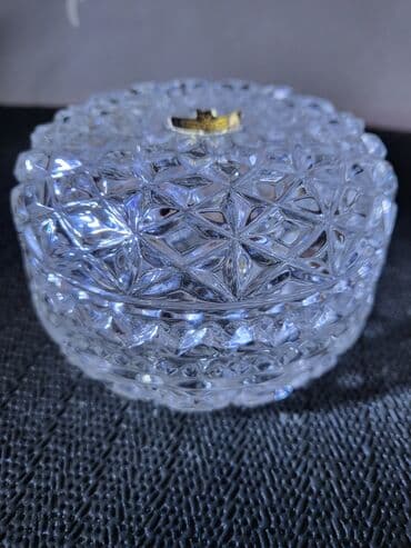 kristalni set za viski: Satula nova kristal Zajecar 70te. Nova satula ili dve — 6
