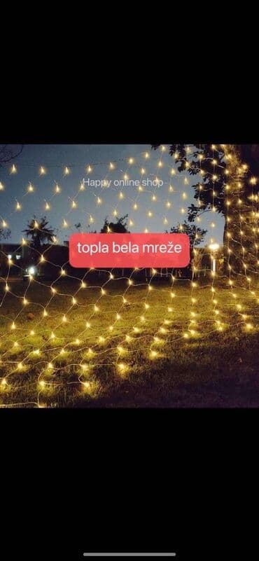 prekrivaci za krevet kupujemprodajem: Lampice za jelku, bоја - Bela, Novo — 1