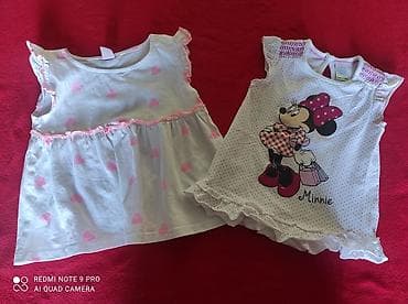 odeca za decu: Haljinica velicina 74
Duzina 34
Ramena 19
Obe za 700 din — 2