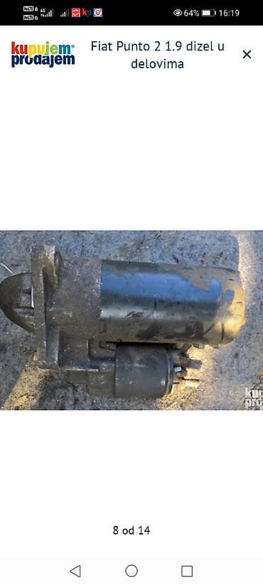 Water Transport: Fiat Punto II 1.9 JTD/dizel – u delovima Raspoloživi originalni — 8