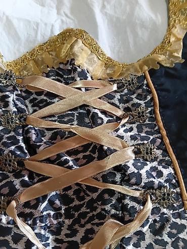 sandale za vodu: Kostim/haljina sa leopard printom i zlatnim detaljima - Gornji deo u — 6