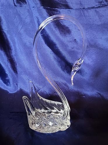kristalno staklo: Murano nov labud,rucni rad 1960g +. Murano nov labud,perfektan tezak — 8