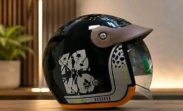 batajnica moto oprema: Naslov: Moto kaciga sa vizirom – univerzalna veličina | Retro dizajn | — 3
