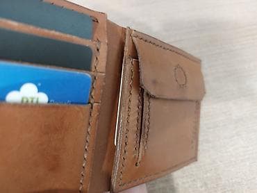 Novčanici: Kožni muški novčanik – ručni rad - Materijal: prava koža u — 4