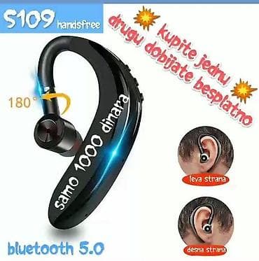 2 kom. 1000 dinara S109 handsfree slušalica Model S109 sa mikrofonom