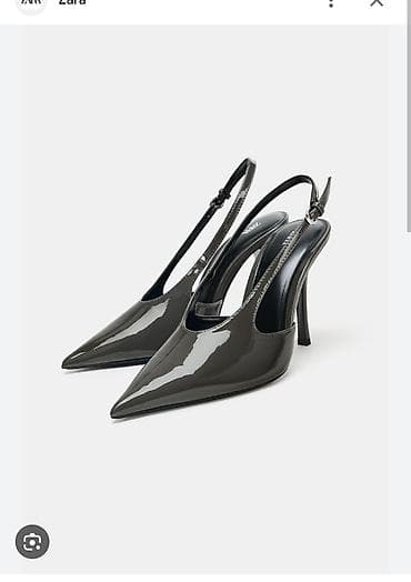 guess salonke: Elegantne ženske slingback salonke sa špicastim vrhom. Lak kožni — 1