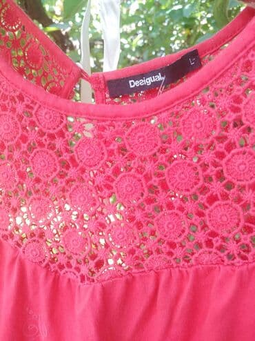 pull and bear suskavac: L (EU 40), Pamuk, Vez, Jednobojni, bоја - Crvena — 4