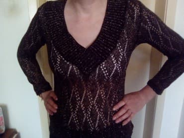 zara bluze: Zara, L, Jednobojni, bоја - Braon — 1