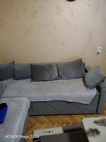 drvene ugaone garniture: Ugaona garnitura na razvlačenje – siva antracit - Velika L-forma sa — 3