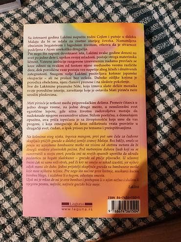 torbe b: Knjiga: Mati pirinča – Rani Manika Izdavač: Laguna ISBN: 86--1 — 2