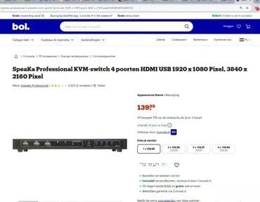 industrijske pegle na paru: *** AKCIJA *** #2608 SpeaKa Professional KVM svič 4 porta HDMI USB — 11