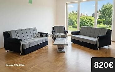 kolevka za bebe dexy co: Komplet tapaciranih garnitura za dnevni boravak – moderan Chesterfield — 10