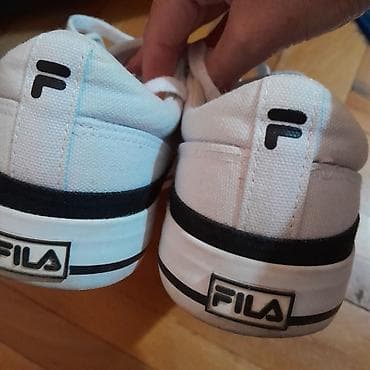 puma patika: Fila bele patike – klasičan nizak model od platna - Brend: Fila — 8