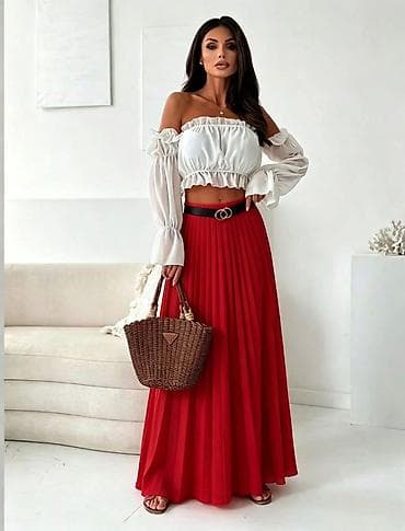 Suknje: 04. Plisirane suknje Prelepe boje💚💛🧡💙🩷❤️ S M L XL Cena : 2.200 dinara — 3