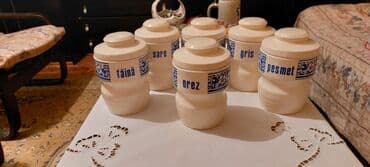 Posude kuhinjske za brašno, šećer, pirinač, griz i dr. 6 kom. Poljska at lalafo.rs Posude kuhinjske za brašno, šećer, pirinač, griz i dr. 6 kom. Poljska