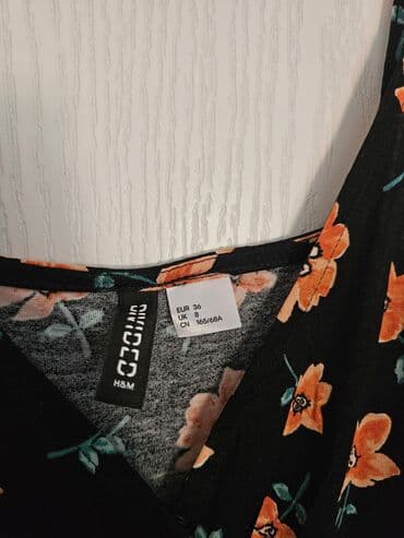 patike a: H&M, S (EU 36), Cvetni, bоја - Crna — 3