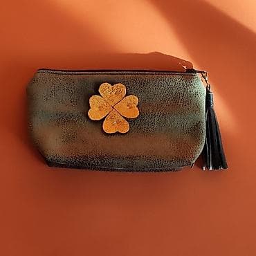 iqos lil solid 2.0 boje: Kozmetička torbica/neseser od tamnozelene veštačke kože sa efektom — 2