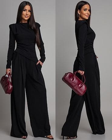 afrodita kombinezoni: 🔥Elegantni ženski kombinezon sa dugim rukavima i širokim nogavicama — 7