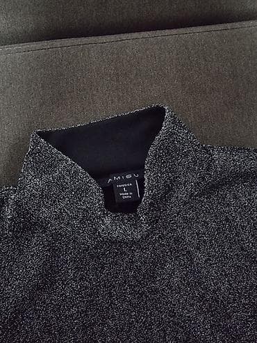 reserved kosulje: L, Single-colored, color - Black — 2