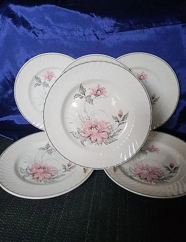 arkopalni tanjiri: Tanjiri engleski 1950 do 1970god.Barratts Staffordshire. Engleski — 8