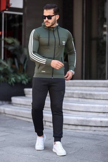 muške zimske jakne c a: Adidas muška trenerka komplet mokra likra Novo Mokra likra Veličine m — 6