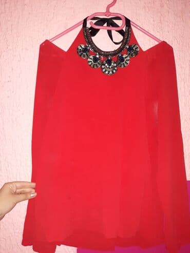 svecane pantalone i tunike: Moderna bluza sa postavom i ogrlicom. M velicina — 1