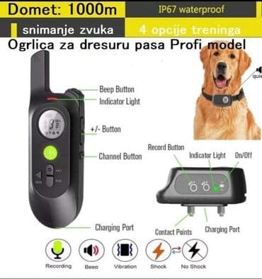 Cena 4799 din Električna daljinska ogrlica za obuku pasa IP65 Punjiva na lalafo.rs Cena 4799 din Električna daljinska ogrlica za obuku pasa IP65 Punjiva