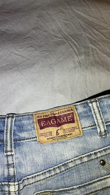 Suknje: Džins mini suknja EAGAME – svetloplava isprana nijansa - Klasik pet — 5