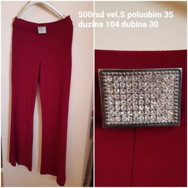 Pantalone: S (EU 36), Ravne nogavice