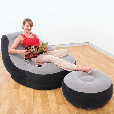 Armchairs: Intex Fotelja sa tabureom na naduvavanje Nameštaj na naduvavanje — 2