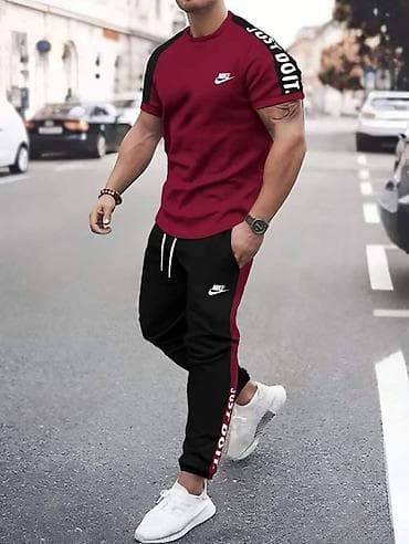 Muška obuća: Trenerka Nike, bоја - Bordo — 1