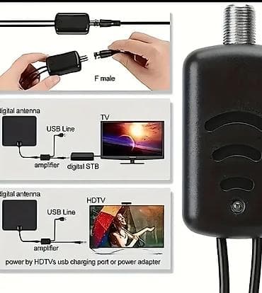 Televizori: USB pojačivač signala za TV antenu – 25 dB - Aktivni pojačivač za — 6