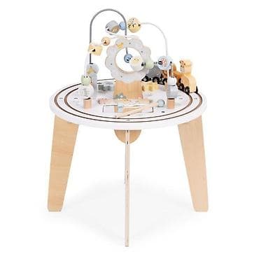 kreativni konstruktor: Drveni 5u1 edukativni interaktivni sto za decu – ECOTOYS Šifra — 4