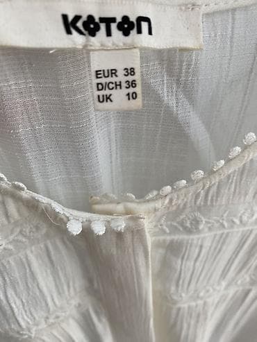 passage odeca: Belo letnje haljina bez rukava od laganog, prozračnog materijala — 8