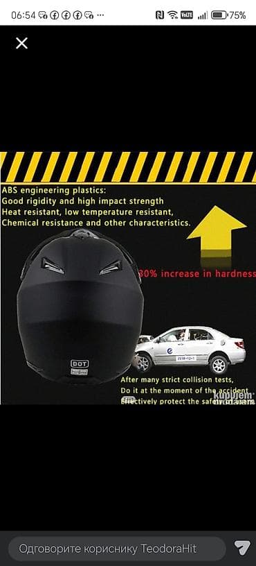 Profesionalna motociklistička kaciga – integralna, sa agresivnim