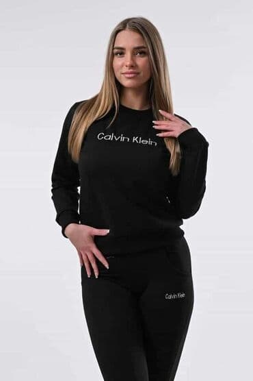 tech fleece zuti: Ženska dukserica žute boje sa dugim rukavima i okruglim izrezom — 7