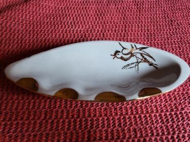 Stare vaze i dekor: Pepeljara nova Jugoporcelan. 70te. Visina. 2cm. Duzina. 16cm — 3