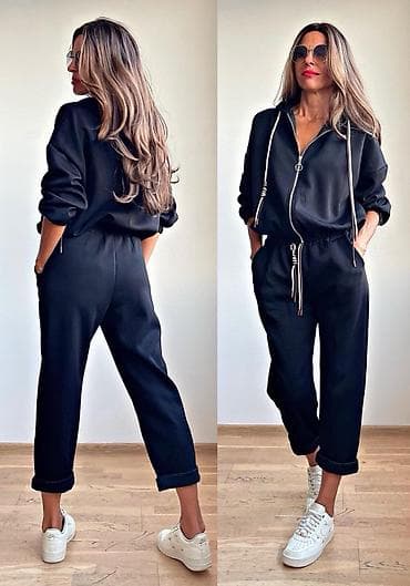 Donji delovi trenerke: 🔥Ženski komplet trenerke – duks sa rajsferšlusom i kapuljačom + donji — 10