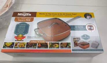 duboki tanjiri metalac: Višenamenska kvadratna šerpa / duboki tiganj modernog dizajna, idealna — 10