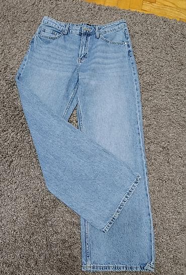 m sara pantalone: H&M li široke farmerke M veličina od svetlog teksasa.Obučen su — 3