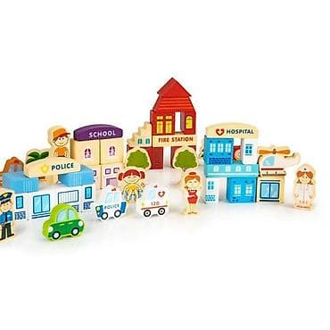 Building Blocks: DRVENE EDUKATIVNE KOCKE CITY ZOO – 120 komada Brend: ECO TOYS Šifra — 2