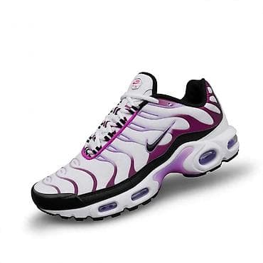 tn buzz patike: Nike Air Max Plus (TN) patike – bela osnova sa ljubičasto‑roze — 1