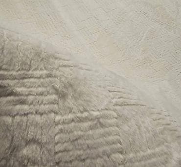 krpeni tepisi: Tepih – krem boja, reljefni geometrijski dezen Tepih beli 200x160cm- — 7