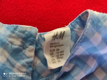 košulje bez rukava: Haljinica karo plavo-belo H&M velicina 110
Duzina 64 — 5