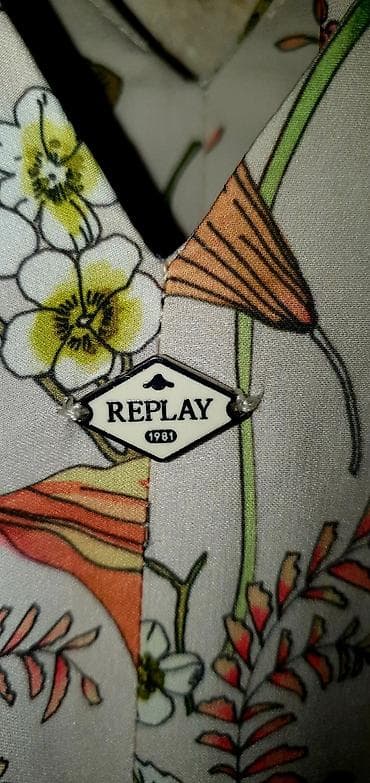 sandake: Replay ženska haljina s floralnim printom - Brend: Replay (metalni — 3